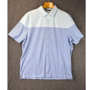 Cutter & Buck Pioneer Mens XL Striped Short Sleeve Button Down Shirt MCK01048